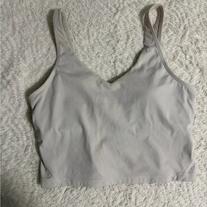 White V-Neck Crop Top